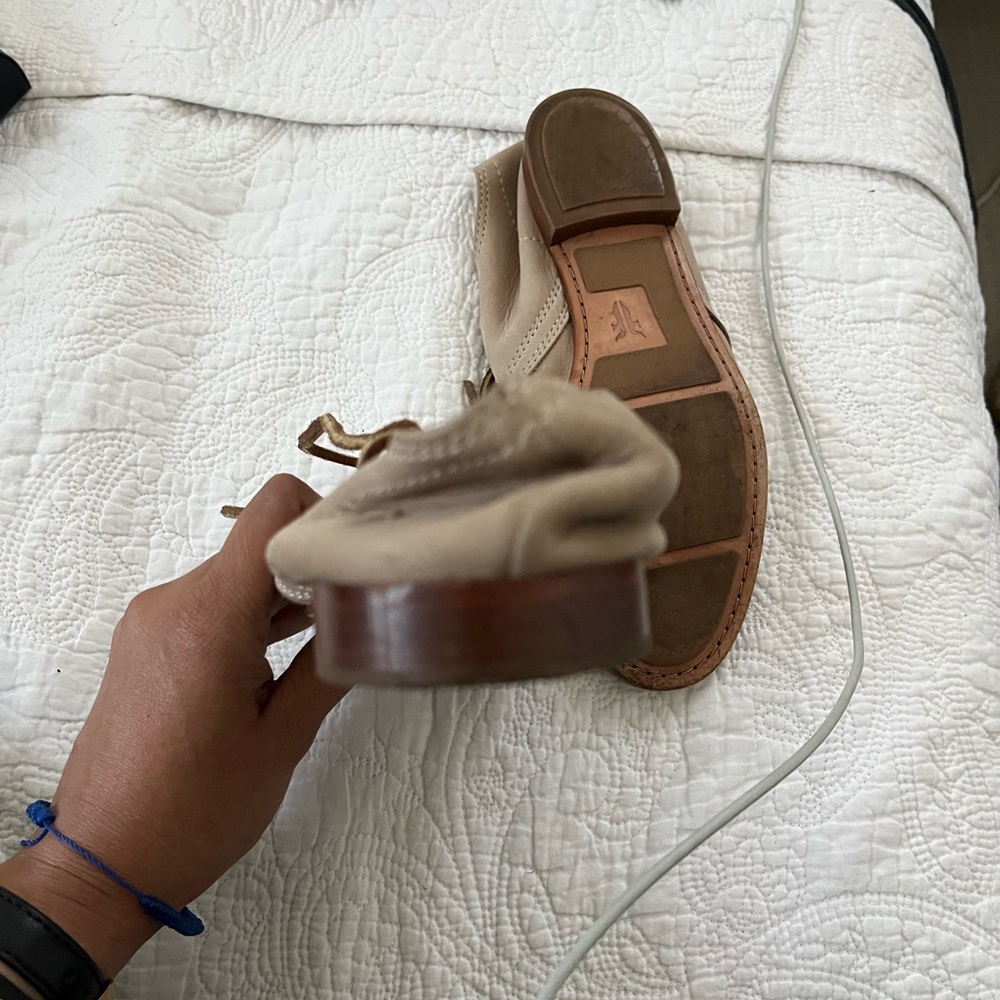 Frye light grey Leather Oxford - Picture 6 of 10